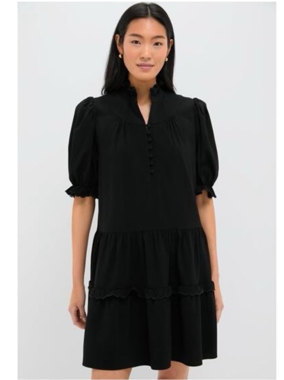 NWT Pomander Place Tuckernuck Black Mini Selena Dress Size Large